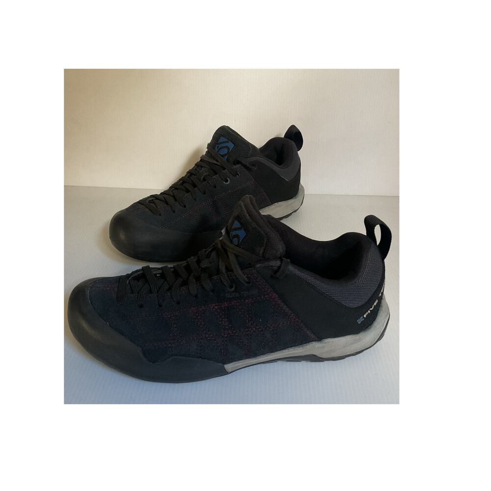 Five Ten BC0924 Trail Hiking Shoes Women US 9 Black Plaid Lace Up Low Top